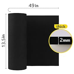 Do²ping Black EVA Foam roll, 2mm Thick