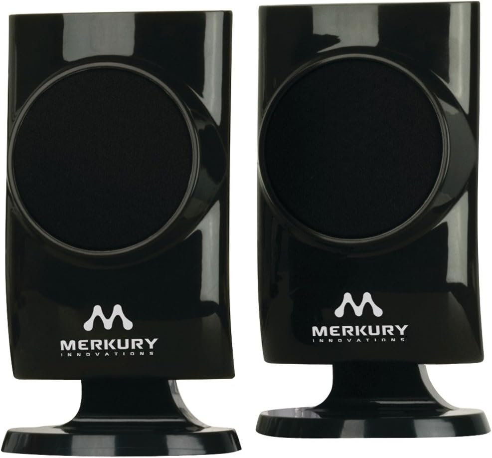 MERKURY MEYMSPW410 3.5 mm Universal Stereo Speakers - Retail Packaging - Black
