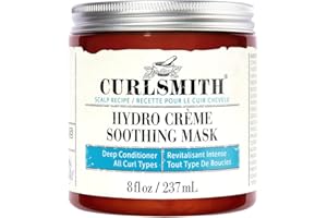 CURLSMITH - Hydro Crème Soothing Mask - Vegan Soothing Deep Conditioner for any Hair Type, Encourages Growth (8 oz)