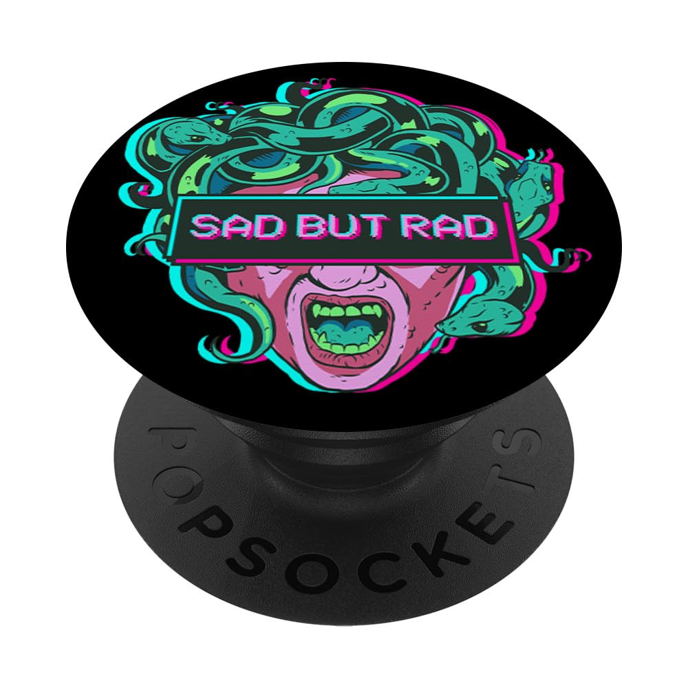 Sad But Rad - Medusa Statue Vaporwave Aesthetic Egirl Eboy PopSockets Adhesive PopGrip