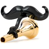 Brasstache - The Original Clip-on Mustache for French Horn Mouthpiece (French Horn)