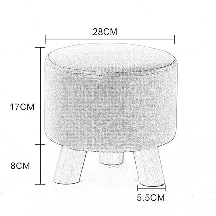 YIDIAN Reposapiés Multiusos Puf otomano tapizado Zapato de ...