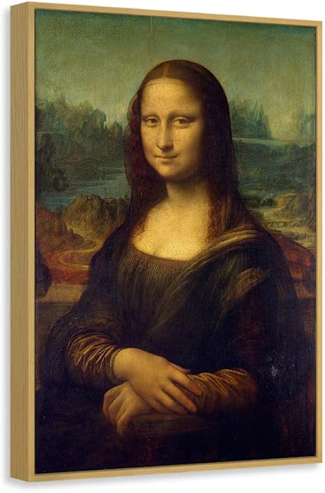 Amazon Co Jp アートパネル モナリザ スマイル イタリアの画家レオナルド ダ ヴィンチの絵画 複製名画 インテリア 壁飾り Hdしゃしん ボーダー付きの完成品 装飾軽くて取り付けやすい ホーム キッチン
