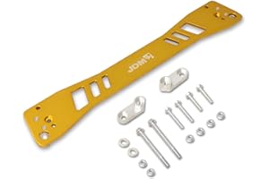 AJP Distributors JDM Sport Gold Billet Aluminum Rear Lower Control Arm Suspension Subframe Brace Tie Bar Compatible/Replacement For Civic EG Del Sol Integra DC 92 93 94 95 96 97 98 99 00 01