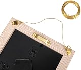 Mozeat Lens Brass Picture Hanging Wire 32.5 Feet 0.7mm Gold Braided view 4