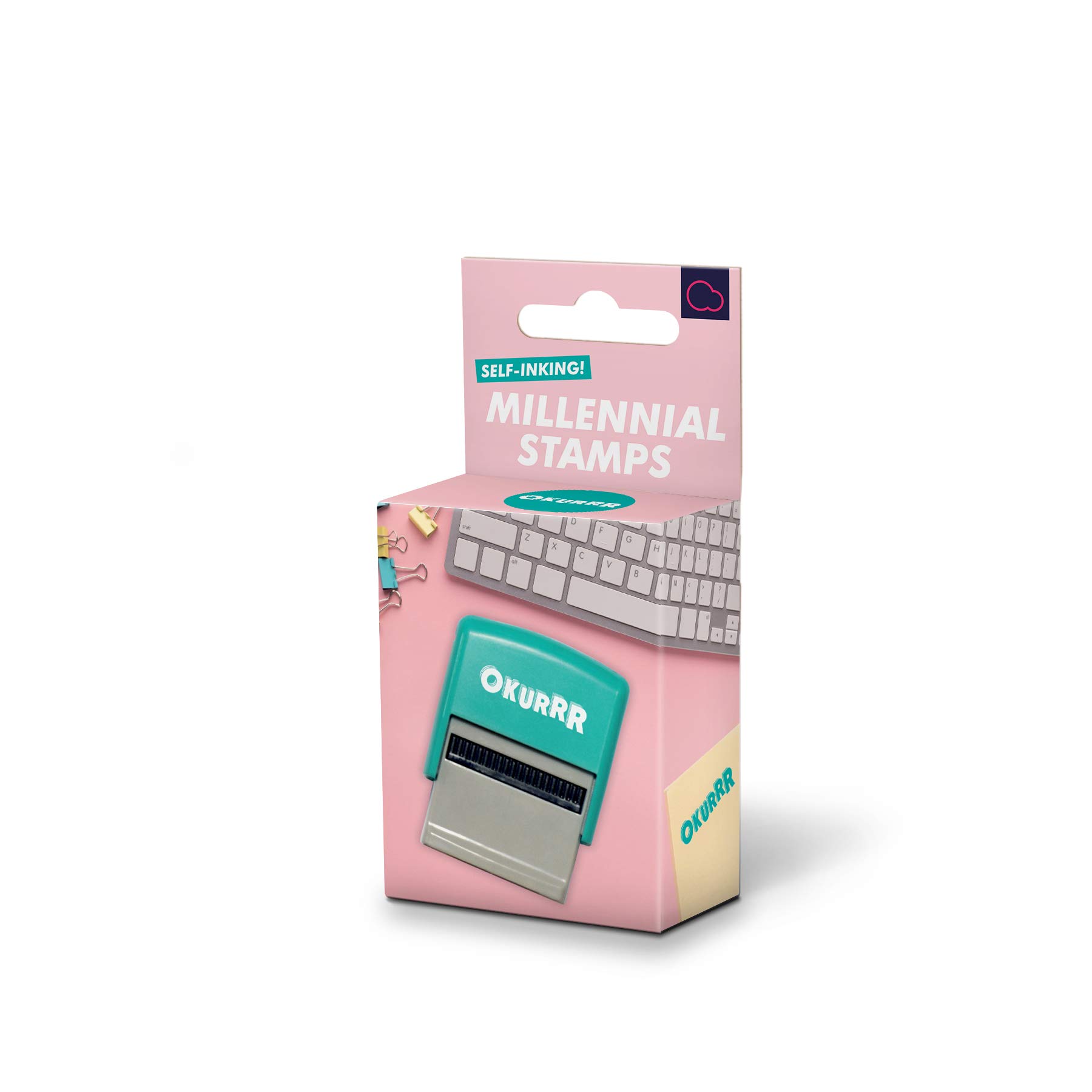 Bubblegum Stuff - Washable Cute Stationary Okurrr Stamp - Office Supplies, Aesthetic, Letter Stamps - Self Inking Personalised Stamp, Stationery Supplies