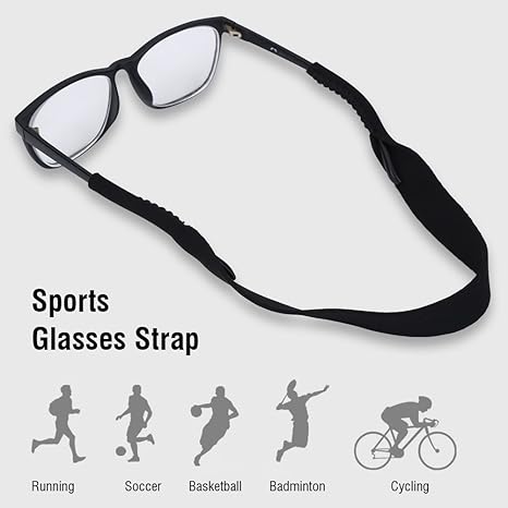 Tbest Brillenband Sport Lesebrille Glasses Strap Neopren Einstellbarer Elastische Sportbrillenband Brillenband Schwimmfähig B
