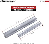Neilsen CT1712 Pipe Bender Guides 2pc Heavy-Duty Aluminum 15mm 22mm Fits CT0238 view 2
