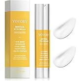 Retinol Eye Cream for Dark Circles - Rapid Under Dark Circles,Wrinkles, Eye Bags, Puffiness Remover for Women and Men, Temporary Firming & Tightening Treatment 0.66 fl oz (Gold)