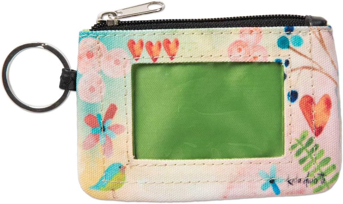 Brownlow Gifts Simple Inspirations Zippered Slim Wallet with Keychain and ID Window, 5 x 3.5-Inches, Love You More: Home & Kitchen