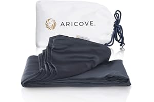 Aricove Weighted Blanket Cover 48”x72”, Twin Size, Duvet Cover for Weighted Blanket, Silky Soft Bamboo Viscose, Machine Washable, Charcoal Grey