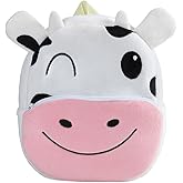 VASNOMX Cute Toddler Backpack,Kids Mini Travel Bag Plush Animal Cartoon Toddler Bag Daypack Backpack for Boys Girls 2-4 Years