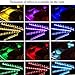 Car LED Strip Light, YANF 4Pcs 36 LED Music Car Interior Light Led Under Dash Lighting Kit Multicolor Floor Lights with Sound Active Function and Wireless Remote Control