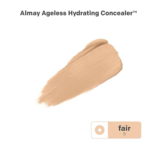 ALMAY ANTI-AGING CONCEALER, FACE MAKEUP WITH HYALURONIC ACID, NIACINAMIDE, VITAMIN C & E, HYPOALLERGENIC-FRAGRANCE FREE, 005 FAIR, 0.37 FL OZ (PACK OF 1)