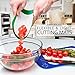 Flexible Plastic Cutting Board Set for Kitchen | Chopping Boards | Color Coded Thin Mat
