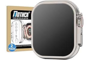 Mothca 2 Pack Tempered Glass Matte Screen Protector for Apple Watch Ultra 3 (2025) / Ultra 2 / Ultra (49mm) [Quick Fit Case] Auto-alignment HD Clear Touch Sensitive Anti-Scratch 9H Matte Glass Film