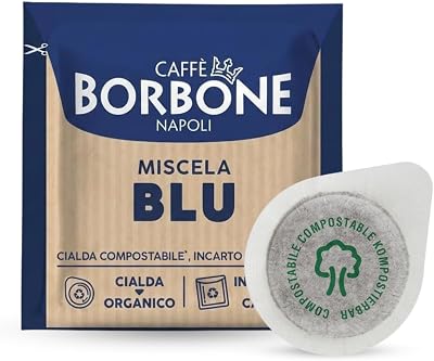 Cápsulas Compostáveis, Mistura de Café Azul - 150 Cápsulas - Compatíveis com o Sistema E.S.E Cápsulas de Papel de 44 mm