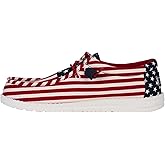 HEYDUDE Wally Patriotic, Mens Shoes, Slip-on Loafers, Comfortable & Light-Weight