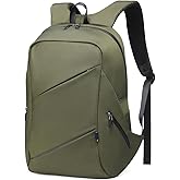 DTGN Travel Laptop Backpack, Anti-Theft Carry On Backpack Professional, TSA-Approved Water-Resistant Rucksack for Work Men Women Fits 16 Inch Notebook, Green