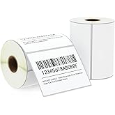 BETCKEY - 4" x 3" (102 mm x 76 mm) Shipping & Multipurpose Labels Compatible with Zebra & Rollo Label Printer,Premium Adhesive & Perforated [2 Rolls, 1000 Labels]