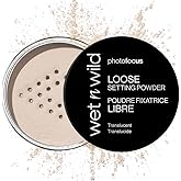 wet n wild Photo Focus Loose Baking Setting Powder, Highlighter Makeup, Fair to Medium &amp; Tan Skin Tones - Translucent