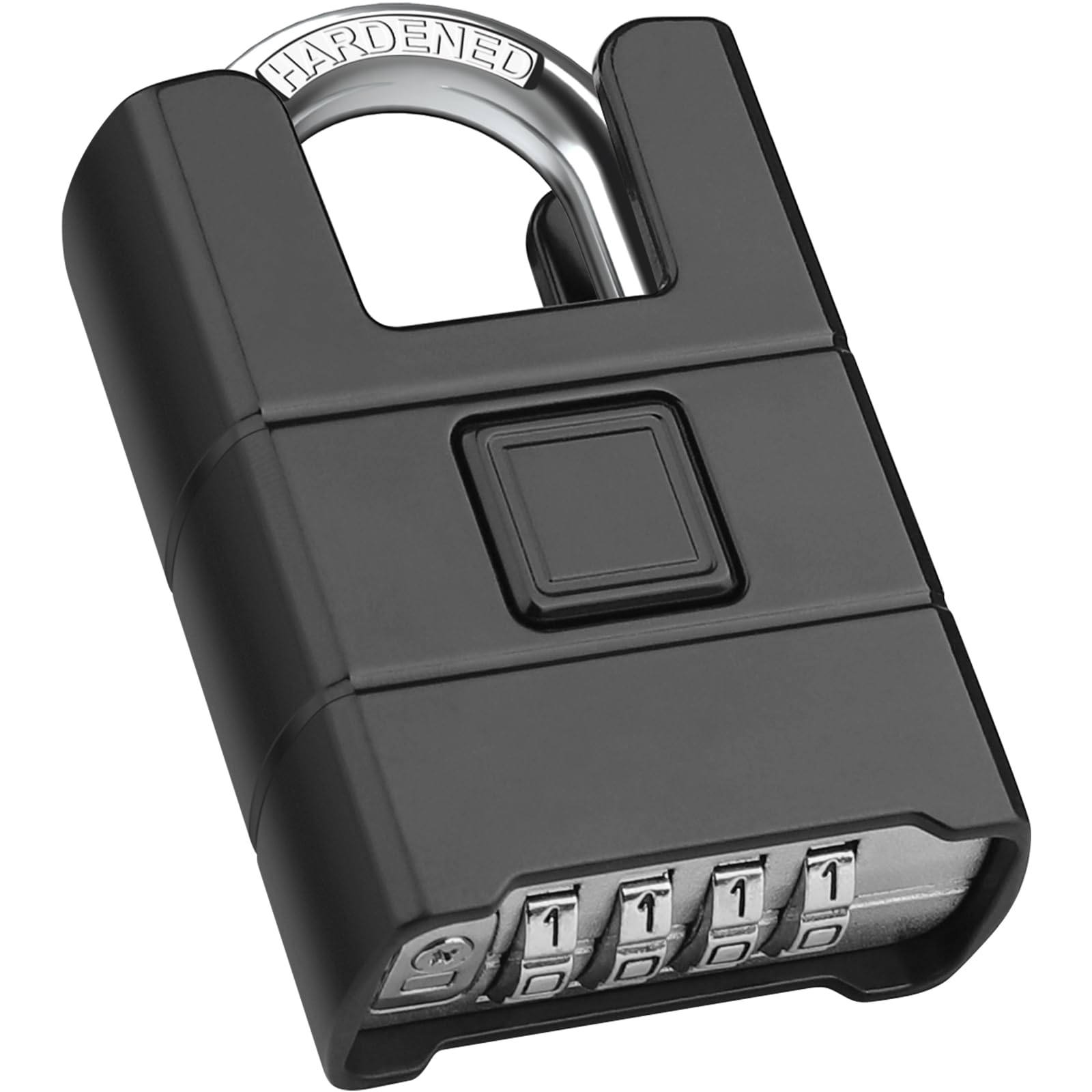 Diyife Large Heavy Duty Combination Padlock Outdoor, [Anti-Cutting] [Waterproof] 8mm Shackle, 54mm 4-Digit Padlocks with Code, High Security Padlock for Gate, Shed, Fence, School, Gym, Garage