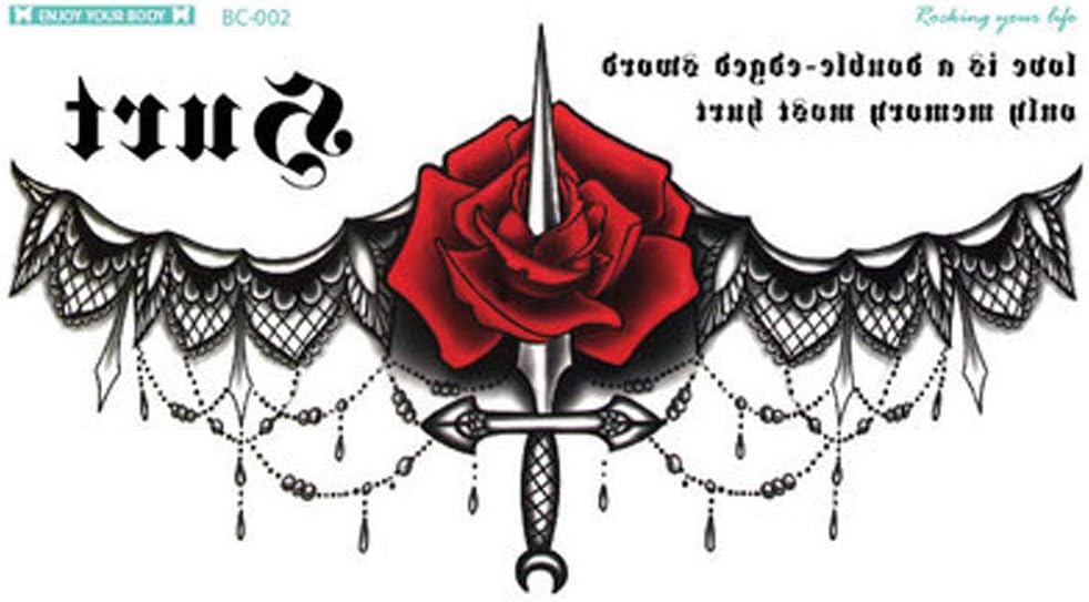 Akabsh_accessory Sexy Floral Temporary Tattoos for Men Women,Flowers Collection - Individual Styles Available