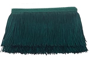 AMZTKDIY Sewing Fringe Trim Fringes 5 Yards for Clothing Accessories DIY Craft Latin Wedding Dress Lamp Shade Decoration (4 Inch Army Green)