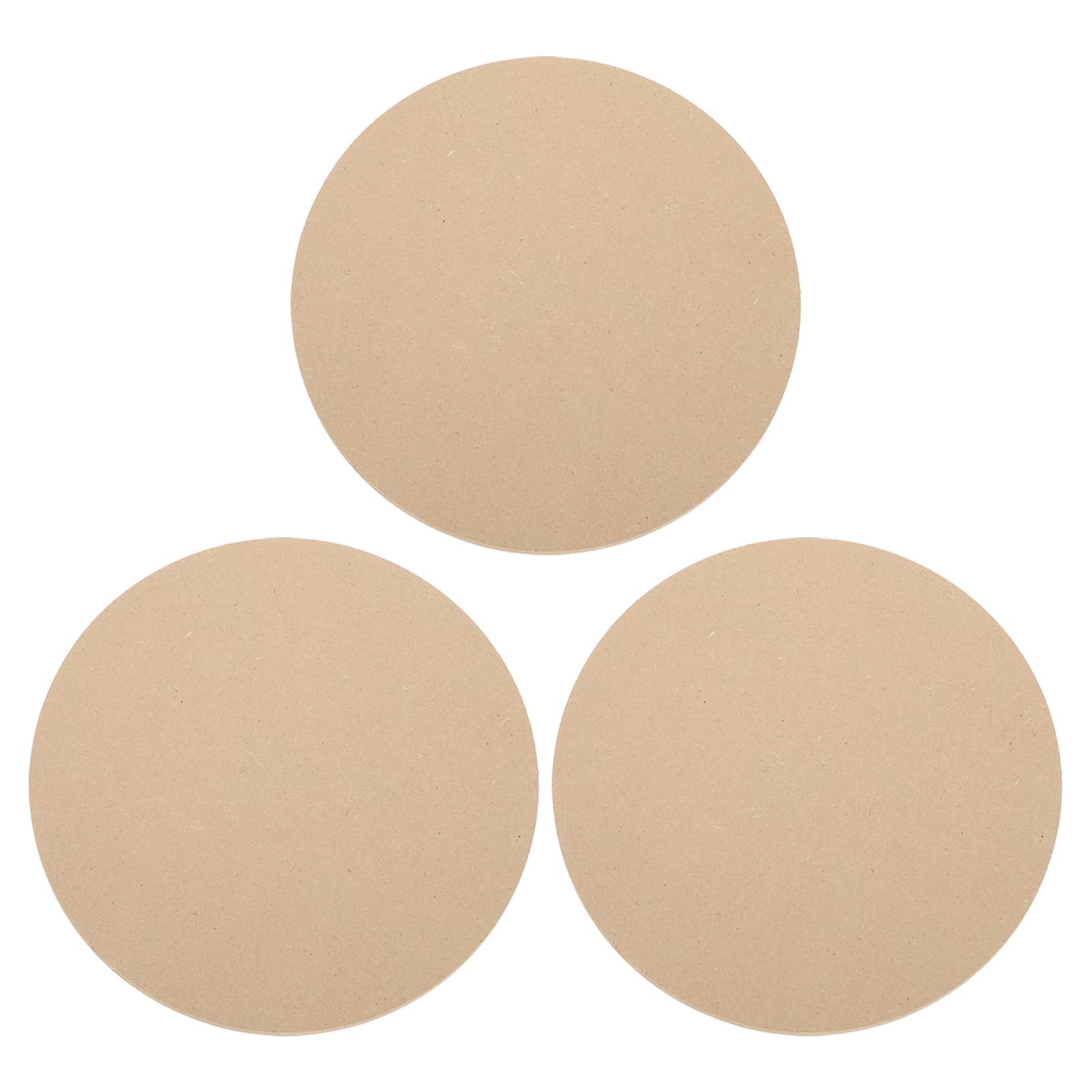 PATIKIL 3 Pack 11.8" 300mm OD Ceramic Drying Slab, 9mm 3/8" Thick Round Clay Wedging Board Sculpture Base Plate Pottery Wheel Bats Without Holes, Sand Table Baking Model Bottom Block