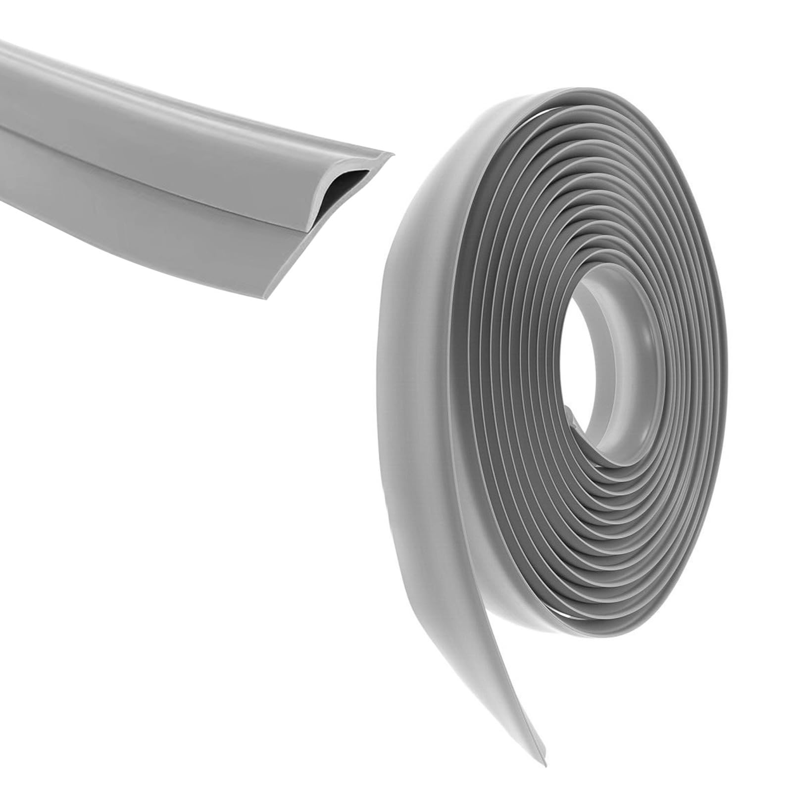 Inscrip TPE Carpet Edging Trim, Transition Strip Flexible PVC Carpet Edge Trimming Strip, Carpet Edge Protection Strip, Suitable for Threshold Height Below 10mm, Carpet Edge Protection (5m/16.4ft)