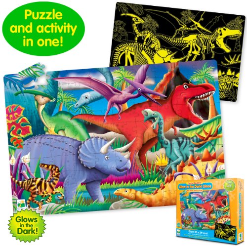 The Learning Journey Puzzle Doubles, Glow In The Dark, Dino