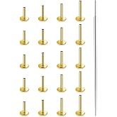 Xnsjeyy 20G 18G 16G Surgical Steel Threadless Replacement Post Bar Flat Back Stud Earrings For Nose Forward Helix Cartilage Tragus Conch Lobe Medusa Labret Lip Ring Piercing Jewelry For Women Men