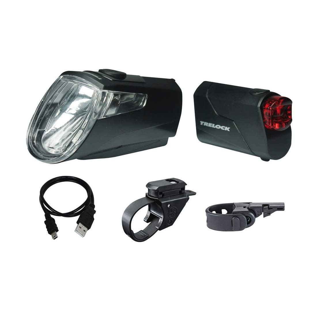 Trelock Unisex - Adult Ls 360/720 Eco Lighting Kit, Black, One Size