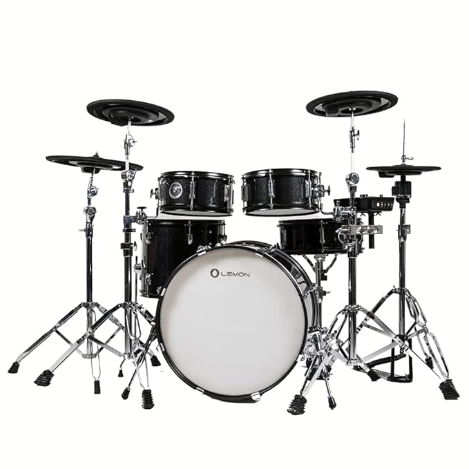 Lemon T950 Electronic Wooden Drum Set I Electric Kit with All Mesh