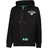 Ultra Game Men's NBA Official Super Soft Driver Full Zip Hoodie Jacket Sweatshirt
