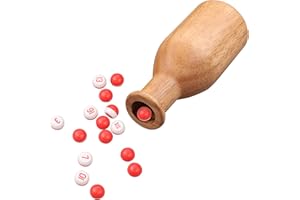 CROWN ME OAK Wooden Billiard Billiard/Pool Talley shaker bottle with Peas/Balls