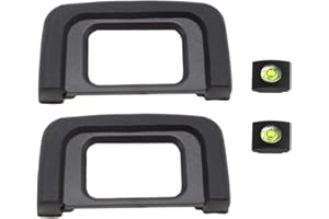 Eye Cup Eyecup Nikon D5300 D5100 D3500 D3400 D3200 D3300 D3100 D3000 D5600 D5500 D5000 D5200 Eyepiece Viewfinder & Hot Shoe Cover [2+2Pack],ULBTER Viewfinder Replacement for DK-25