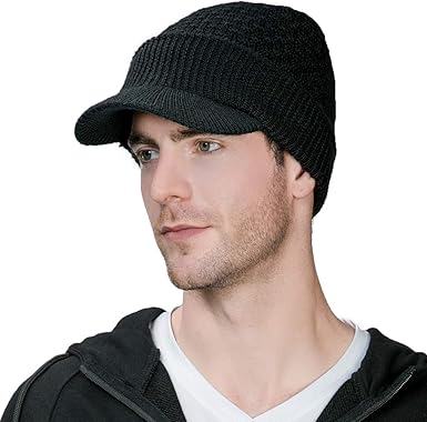 Wool hat with visor Clearance