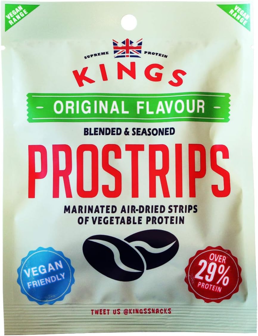 Kings Original Vegan Friendly Vegatable Jerky Prostrips 25 Grams