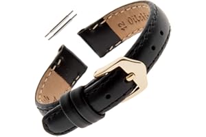 Gilden 10-14mm Water-Resistant Oilskin Leather Ladies Watch Strap MSW63