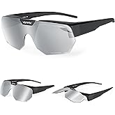 VOZAPOW Polarized Sunglasses over Prescription Glasses Flip up Sports Sunglasses for Men Women Oversized UV Protection Shades