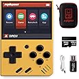 Miyoo Mini V4 Handheld Video Game Console, 2.8 inch IPS Screen Retro Video with 128GB Card & 11000+ Games, Built in Open Source System Portable Retro Game Console (Yellow, 128G)