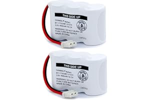 OXWINOU BT-17333 BT-27333 Handset Telephone Rechargeable Battery 2/3AA 3.6V NI-CD Cordless Phone Battery Compatible with BT17333 BT27333 BT-17233 BT17233 BT-163345 CS5121(Pack of 2)