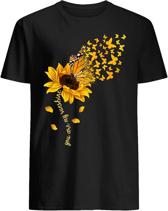 Butterfly Lovers Sunflower Tshirt Amazon.fr Vêtements et accessoires