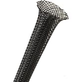Techflex 1/8" Expandable Sleeving 25 ft. Black