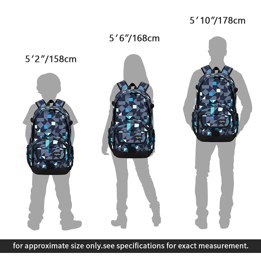 rickyh style School Backpack Travel Bag for Men & Women Lightweight College Back Pack with Laptop Compartmen