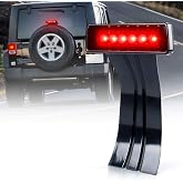 High Mount LED 3rd Brake Light Compatible with 2007-2018 Jeep JK Smoke Lens | Brighter, IP68 Waterproof, PC Material, ABS Plastic, Plug N Play
