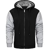 LBL Leading the Better Life Men's Zip Up Hoodies Sweatshirt Heavyweight Fleece Winter Jackets Warm Thick Coats