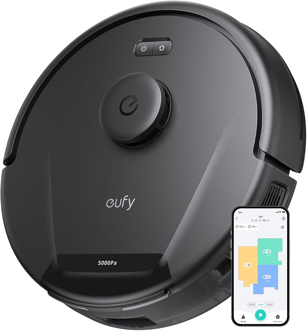 eufy L60 Robot Vacuum Cleaner 5000 Pa Suction iPath Laser Navigation