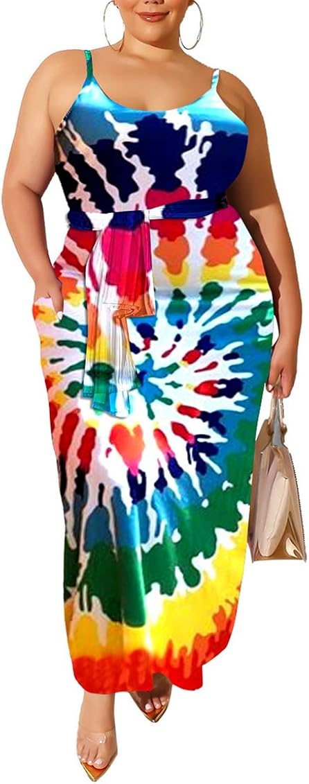 tie dye sundress plus size